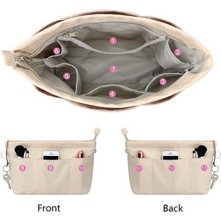 Túi lưu trữ sang trọng cho Longchamp, 13 ngăn, chất liệu nylon