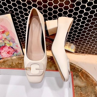 Giày cao gót nữ Mũi Vuông Khóa Vuông cực dễ thương - Kho Xưởng Bánh Bèo mã CaoGotGG đi rất êm chân
