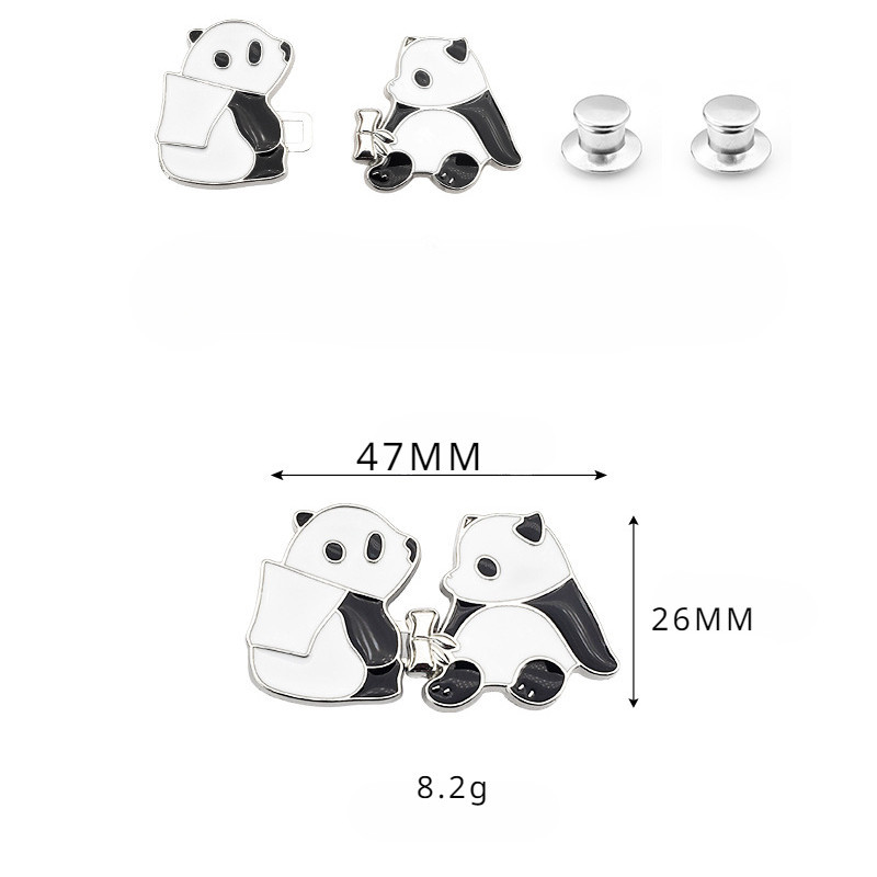 [Yunyuan] Khóa thắt lưng gấu trúc thời trang Thắt lưng Cinch Quần điều chỉnh nhỏ Khóa điều chỉnh thắt lưng