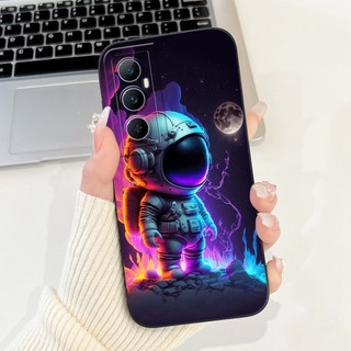 Dành Cho Realme C65 Vỏ Bảo Vệ Ống Kính RealmeC65 C 65 4G Phi Hành Gia Dễ Thương Mèo Khủng Long Hoạt Hình Silicon Mềm Jelly Vỏ Điện Thoại