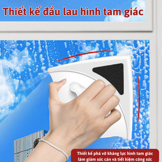 Bộ Dụng Cụ Lau Kính Myd.23 Nam Châm Hút Mạnh, Lau 2 Mặt Cửa Kính Dễ Dàng, 2 Màu Xanh Lá/Xanh Dương