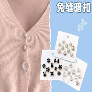 Hàn Quốc chống trượt nút trâm cài nữ sáng tạo corsage phụ kiện quần áo cố định