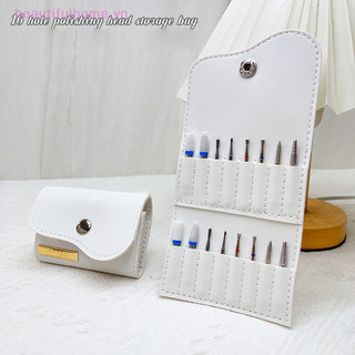 [Beautifulhome] 16 Vị Trí Gấp Mũi Khoan Móng Tay Túi Đựng Di Động DIY Móng Tay Nghệ Thuật Bảo Quản Dụng Cụ Ví Mềm Phụ Kiện Làm Móng Tay [Làm Đẹp]