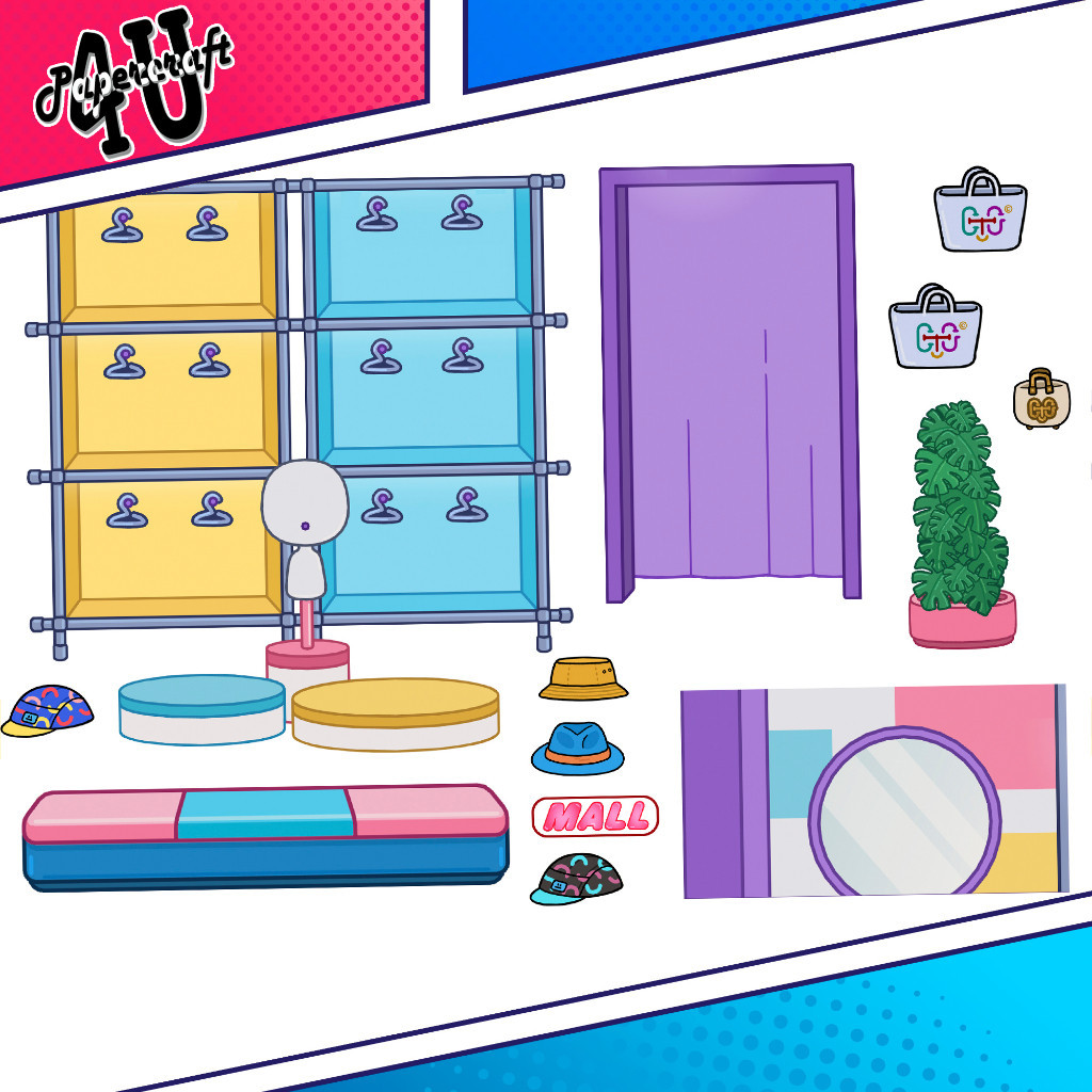 ĐỒ CHƠI NGÔI NHÀ BÚP BÊ GIẤY CẮT THỦ CÔNG DIY - TOCA LIFE WORLD -  MẪU TA03 đồ chơi bé gái squishy giấy đồ chơi giấy