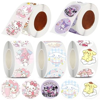 500 Cái / cuộn nhãn dán giấy cuộn hoạt hình con dấu nhãn trang trí phần thưởng nhãn dán quà tặng