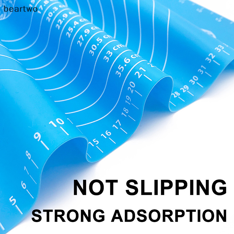 < Beartwo > 26 * 29cm Silicon Chống Dính Thảm Cán Bột Lót Miếng Lót Bánh Ngọt Máy Nướng Nữ