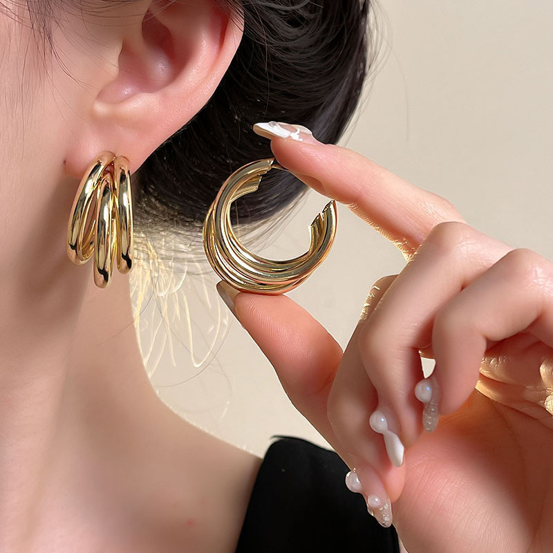 Bông tai kim loại cổ điển nhẹ sang trọng cao cấp Niche Bông tai nữ