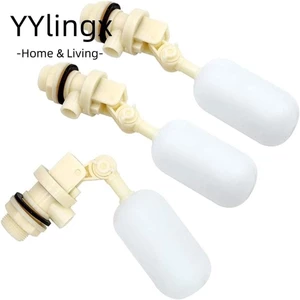 YYlingx Bóng nổi, hộp đựng nước tự động bằng nhựa trắng, máng nước van bi phao 20mm ngựa