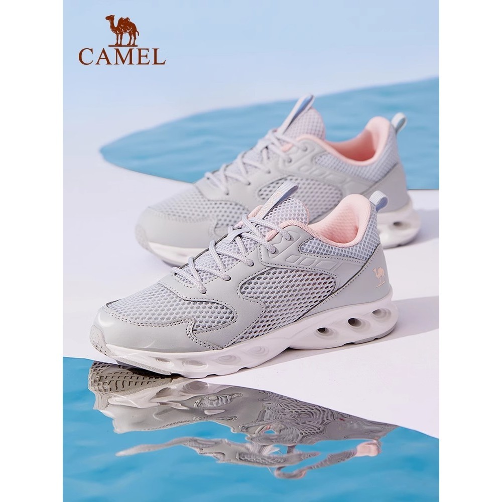Ảnh Camel Leisure Ngoài Trời Mùa Hè Lưới Thoáng Khí Đen Nhẹ Đệm Thể Thao Thoải Mái Giày Đi Bộ Cho Nam Nữ Cặp Đôi 1