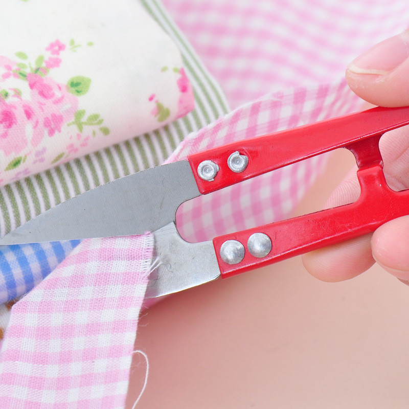 Kéo cắt tỉa chữ U cho gia đình, kéo khâu chéo, kéo sợi kim nhỏ