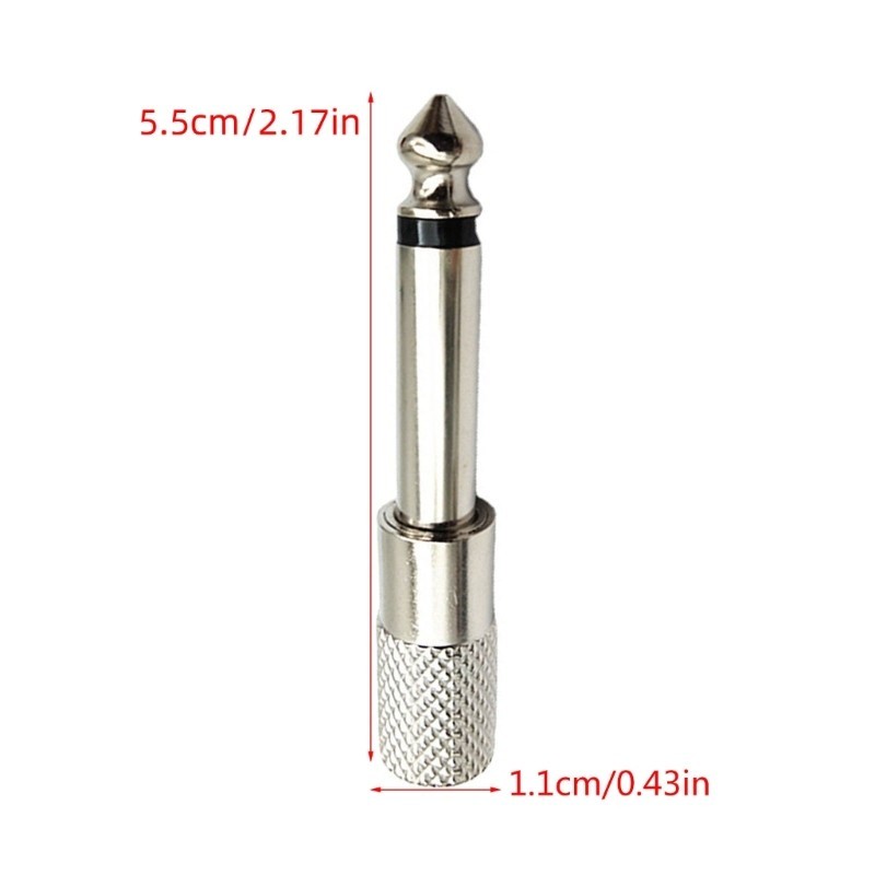 Bộ chuyển đổi tai nghe RR 6 35mm đến 3 5mm 3 5mm 1 8in Nữ sang 6 35mm 1 4in Adapter