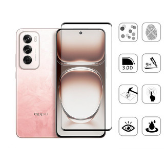 Oppo Reno 12 5G 2 Chiếc Kính Cường Lực Bảo Vệ Màn Hình Cho OPPO Reno 12 11 10 Pro Plus 4G 5G 9D Kính Bảo Vệ