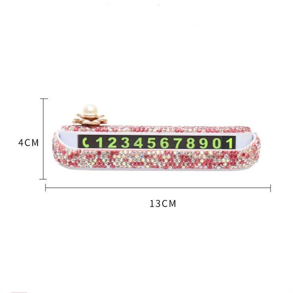 Biển hiệu đỗ xe tạm thời trên ô tô, Số điện thoại Nhãn dán đỗ xe tự động kim cương giả ẩn, Số điện thoại phát quang kim cương Dấu hiệu dừng Thẻ tạo kiểu xe