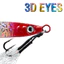 Mồi câu cá nhân tạo Jig nước mặn Dụ ghép chậm 10-60g có móc Treble và móc hỗ trợ Jig kim loại.