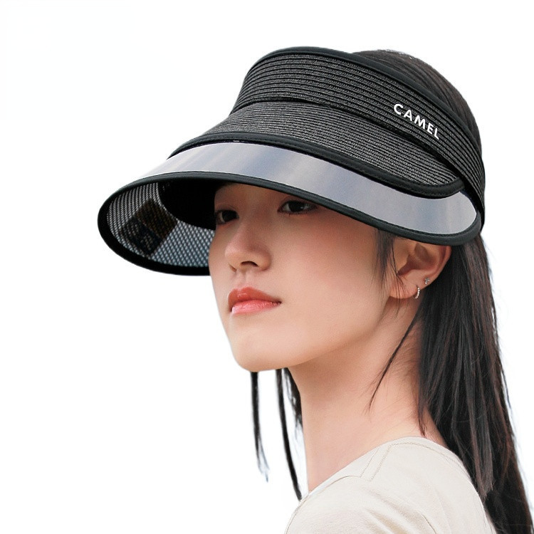 Ảnh CAMEL CROWN Rỗng Top Mũ Chống Nắng Thoáng Khí Chống Tia Cực Tím Lớn Vành Rơm Dệt Mũ Chống Nắng 1