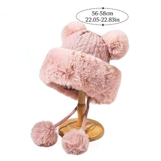 Mũ Xô Kawaii Tai Gấu Ấm Áp, Phong Cách Thời Trang Cho Nữ Mùa Đông