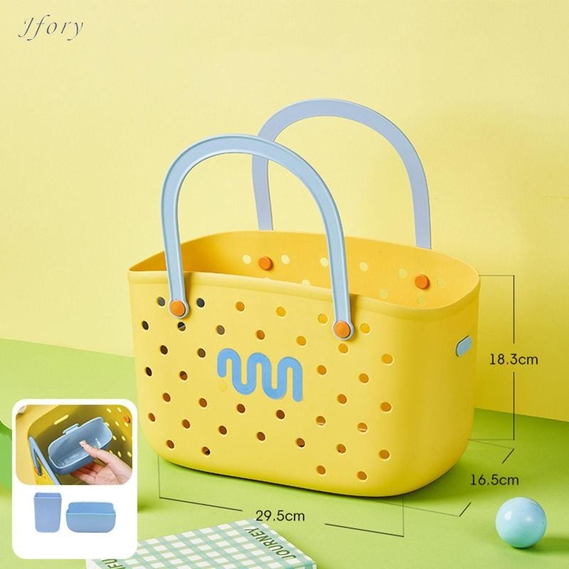 Jfory có lỗ Giỏ đựng túi du lịch sành điệu có túi quyến rũ