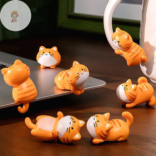 TWE Động Vật Đáng Yêu Thu Nhỏ Các Bức Tượng Nhỏ Sáng Tạo Dễ Thương Mèo Con Đồ Trang Trí Xe Ô Tô Các Bức Tượng Nhỏ Trang Trí Nhà Cửa Quà Tặng VN