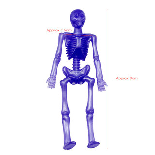 Bán chạy TPR Cao su mềm Đàn hồi có thể thu vào Little Zombie Skeleton Man Halloween Đồ chơi ngộ nghĩnh