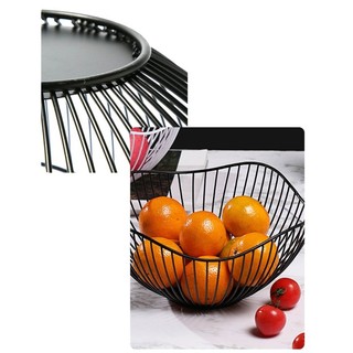 Charmantcc1 Hộp Đựng Trái Cây Kim Loại Đương Đại Đồ Ăn Nhẹ Thanh Lịch Bánh Mì Phục Vụ Món Ăn Trang Trí Giỏ Chứa Đồ Cho Nhà Bếp C
