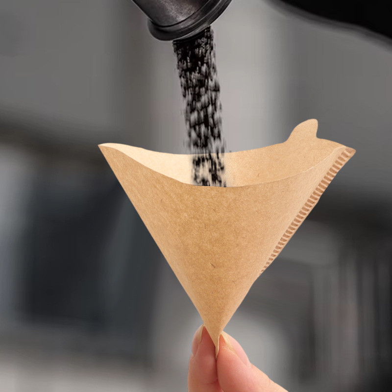 50 / 100 Cái Bộ Lọc Cà Phê Màu Tự Nhiên / Giấy Bột Gỗ Được Chứng Nhận An Toàn