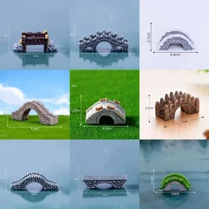 Cầu Dòng Núi Cung Điện Phong Cách Retro Bể Cá Cảnh Quan Jiangnan Cầu Micro Phong Cảnh Sáng Tạo Hàng Thủ Công Trang Trí Làm Vườn Tự Làm Trang Trí Sân Vườn