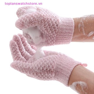 Toplanswatchstore 1 Chiếc Tắm Lột Găng Tay Tẩy Tế Bào Chết Găng Tay Massage Cho Cơ Thể Tẩy Tế Bào Chết Bọt Biển Rửa Da Dưỡng Ẩm SPA VN
