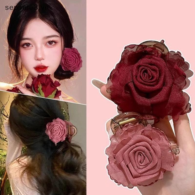 # sepsale # Mồ Hôi Hoa Hồng Kẹp Tóc Cho Nữ Thời Trang Hàn Quốc Kẹp Thanh Lịch Tính Khí Phụ Kiện Tóc.