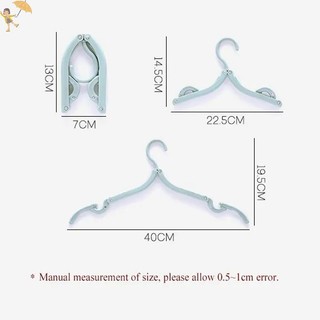 [GOU] Móc treo quần áo bằng nhựa đa chức năng Tiết kiệm không gian du lịch Móc treo có thể gập lại Giá treo quần áo sáng tạo Trẻ em Móc treo trẻ em VN