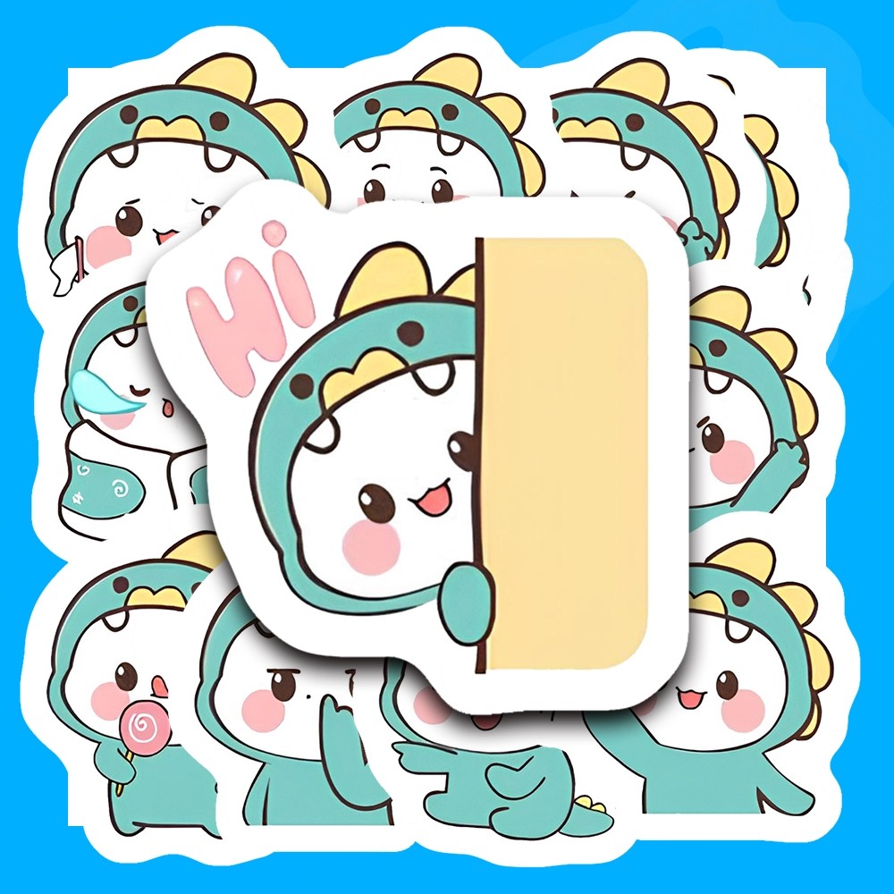 Hộp 42 Sticker HÌNH KHỦNG LONG DỄ THƯƠNG Trang Trí Xe - Điện Thoại - Laptop - Nón Bảo Hiểm Gì Cũng In | MS: 000494