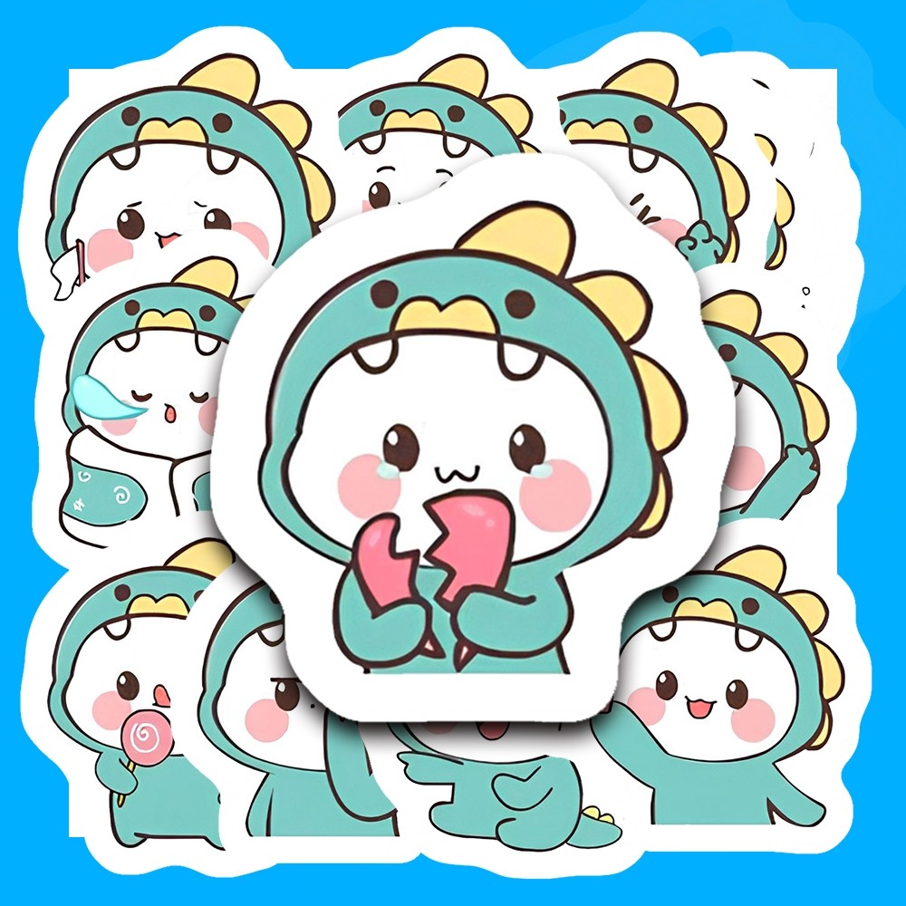 Hộp 42 Sticker HÌNH KHỦNG LONG DỄ THƯƠNG Trang Trí Xe - Điện Thoại - Laptop - Nón Bảo Hiểm Gì Cũng In | MS: 000494