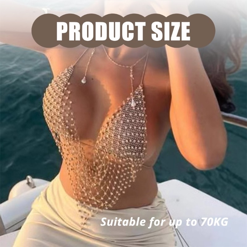 HSV Lấp Lánh Dây Cổ Tank Top Kim Cương Giả Trang Trí Cho Thời Trang Dịp
