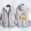 SY3 Capybara hoạt hình dễ thương LUCKY anime dây kéo Áo khoác Hoodie Unisex Top YS3