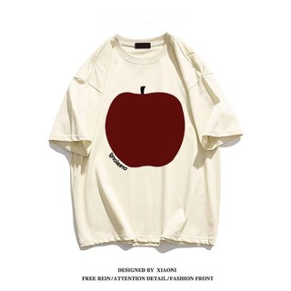M-4XL Size Lớn Áo Thun Nữ Béo MM Size Lớn Rời Tay Ngắn Top 150kg Áo Thun Nữ Mùa Hè Apple In Hình Dễ Thương Rời Thường Ngày Top Nữ Hợp Thời Trang Vừa Size Lớn Quần Áo Nữ