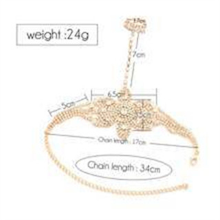 Vòng đeo tay nữ khí chất cao cấp phóng đại tích hợp vòng đeo tay chuỗi lưng