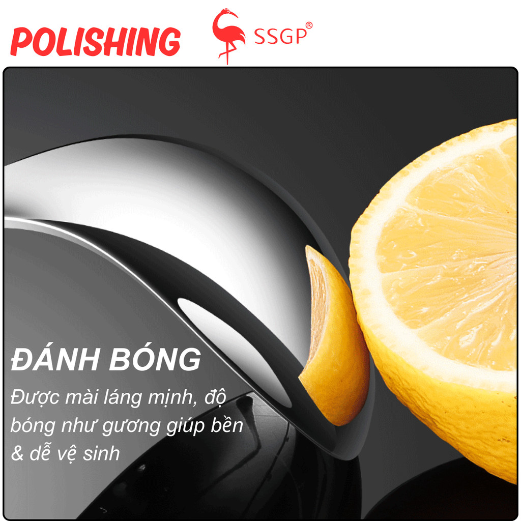Vá lẩu Big Family Inox 316L cao cấp SSGP  - SS11610 Muôi canh Thìa canh, Vá canh, muỗng lẩu thìa
