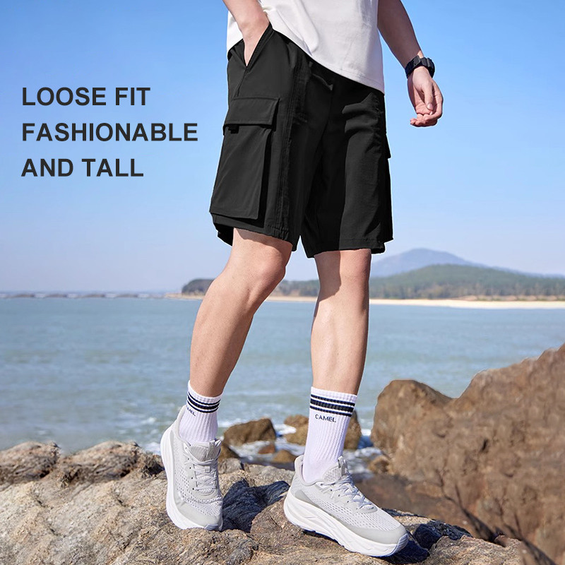 Ảnh Quần short thể thao CAMEL CROWN nam leo núi chống nắng thông thường quần short khô nhanh 3
