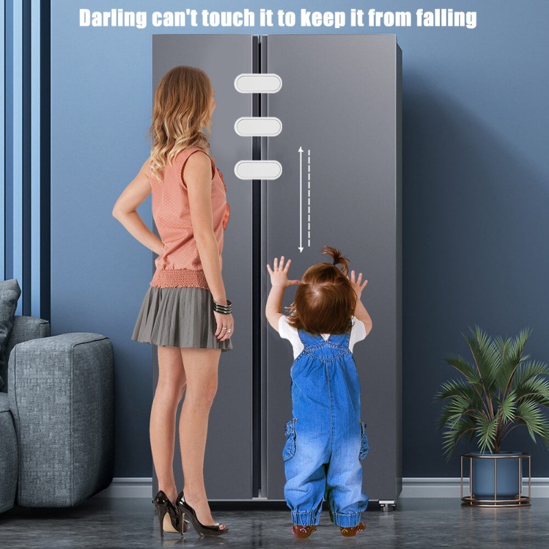 1 / 3 / 5 Cái Khóa An Toàn Cho Bé Khóa Cửa Tủ Đa Năng ABS Cửa Sổ Khóa An Toàn Trẻ Em Bảo Vệ Tủ Lạnh Ngăn Kéo Chống Mở Tay Cầm Khóa