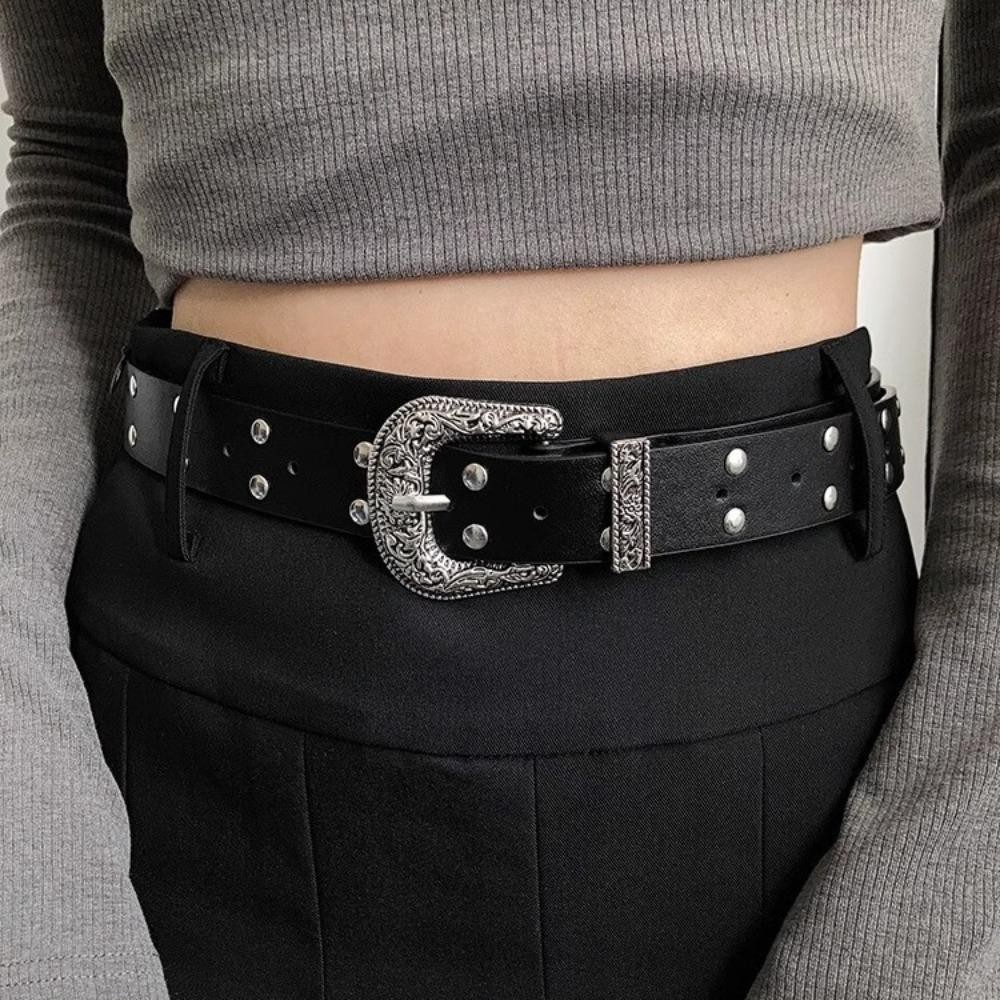 Thắt lưng đinh tán ESSENCEH style Gothic Punk và Y2K