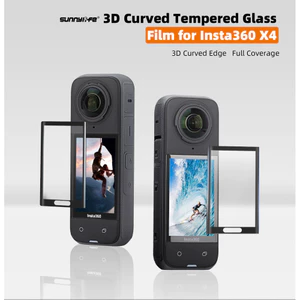 Tương thích với bộ phim cường lực cong Insta360 X5 / X4 độ phân giải cao chống cháy nổ chống rơi và chống trầy xước phụ kiện phim bảo vệ