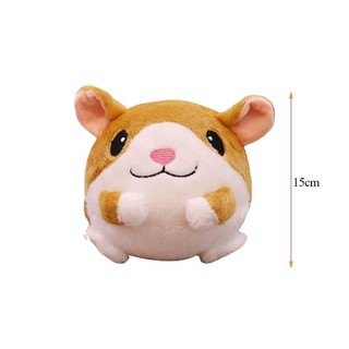JKDESIGN  Bóng Sang Trọng Điện Tử, Âm Nhạc Rung Con Heo Sang Trọng Bóng, Dễ Thương Nhai Lông Tơ Đồ Chơi Squeaky Đồ Chơi Hamster Nhảy Bé