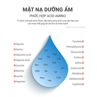 Mặt Nạ Dưỡng Ẩm, Làm Dịu Elravie Hyaluronic Amino Mask Dược Mỹ Phẩm Cao Cấp Hàn Quốc 01 Miếng 25g