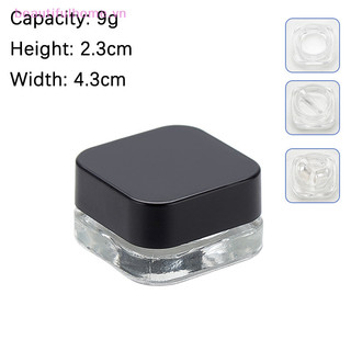 [Beautifulhome] 1 Chiếc Bình Vuông Thủy Tinh 9ml Chăm Sóc Da Lọ Kem Mắt Lọ Sữa Dưỡng Mắt Có Thể Đổ Lại Chai Trang Điểm Phấn Mắt Bảo Quản Hộp Đựng Mỹ Phẩm [Làm Đẹp]