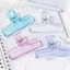 Kẹp chất kết dính AFTEROF, Giá đỡ kẹp tập tin đầy màu sắc trong suốt, Văn phòng phẩm Acrylic Đồ dùng học tập Dụng cụ tổ chức kẹp giấy