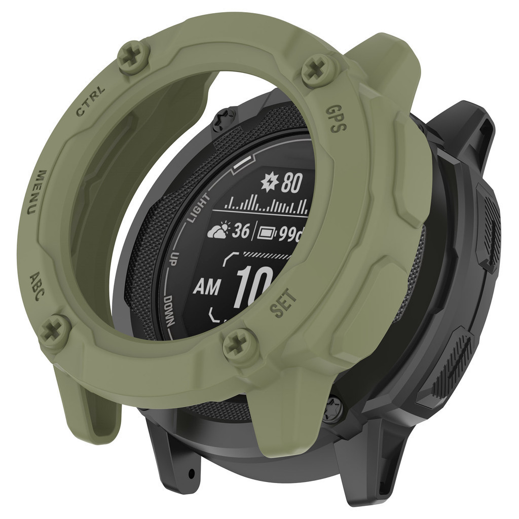 Garmin Instinct2X Silicone TPU Mềm Rỗng Ra Đồng Hồ Thông Minh Dành Cho Garmin Instinct 2X Chống Vân Tay Khung Vỏ Bảo Vệ Đồng Hồ