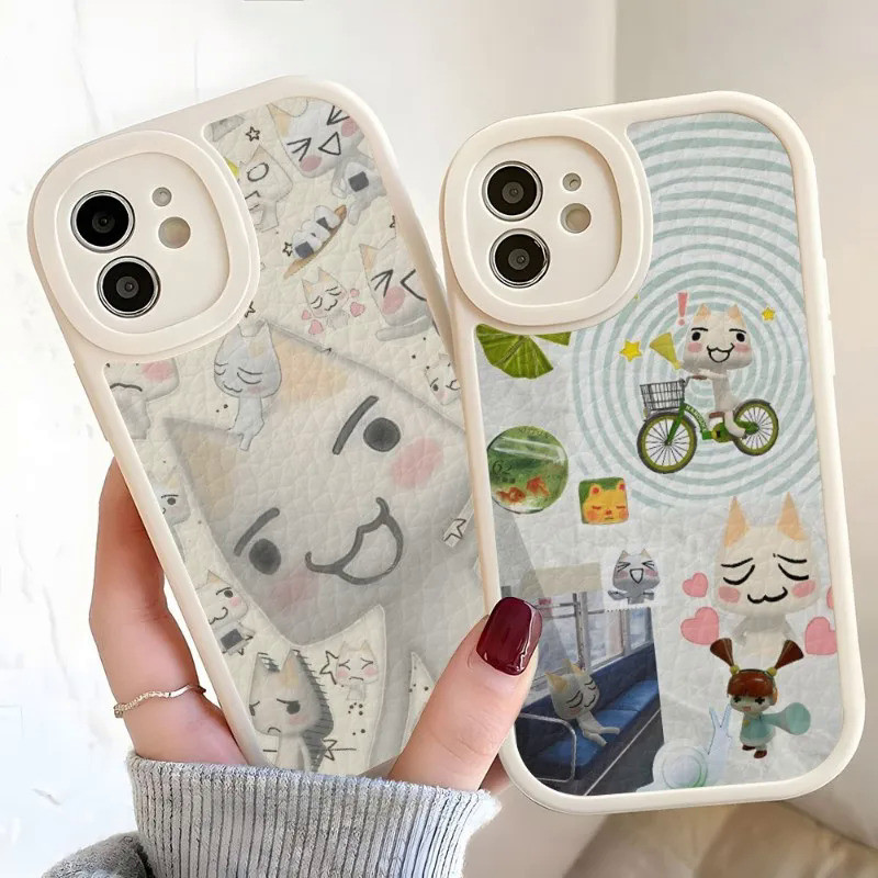 TP-1 INS Ốp Điện Thoại Mèo Toro Inoue Dễ Thương Cho Iphone 17,15 14 13 12 Pro Max 11 Mini X Xr Xs 7 8 Puls Da Cừu Silicon