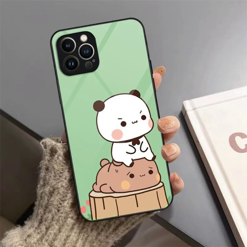 BK-1 Dễ Thương BuBu DuDu Ốp Lưng Điện Thoại Kính Cường Lực Cho IPhone 17,15 14 11 12 13 Pro XS Max Plus Mini X XR 8 7 6s SE2020 Cover 0728