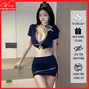 Đồng Phục Nữ Tiếp Viên Hàng Không Nóng Bỏng Đồ Lót Gợi Cảm Quyến Rũ 1044 [CWEAR.SEXY]