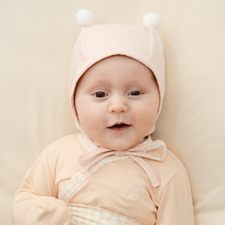 Bubaby ABC1943QB Mũ Buộc dây Quả bông Muda cho bé trai, bé gái sơ sinh từ 0 đến 12 tháng - Bamco  | Phụ kiện chính hãng