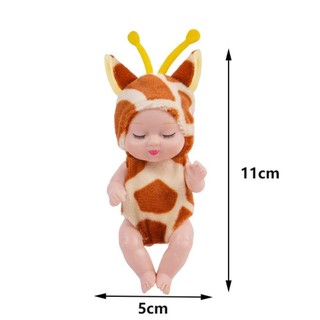 Jkdesign Ngủ Mô Phỏng Búp Bê, Quần Áo Động Vật Khớp Nhựa Di Chuyển Được Búp Bê BJD, Khớp Vui Nhộn Có Thể Di Chuyển Được Dễ Thương Trang Phục Bé Gái Quà Tặng Sinh Nhật Trẻ Em